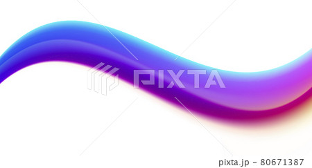 Fluid wave shape of bright gradient, soft smooth curve graphic element, isolated Fluid wave shape of bright gradient, soft smooth curve graphic element, isolated 80671387