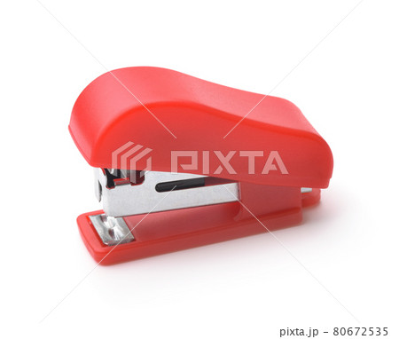 Red plastic stapler 80672535