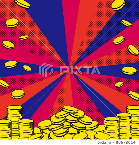 アメコミ風 コイン デザイン アメコミ風 コイン デザイン 80673014