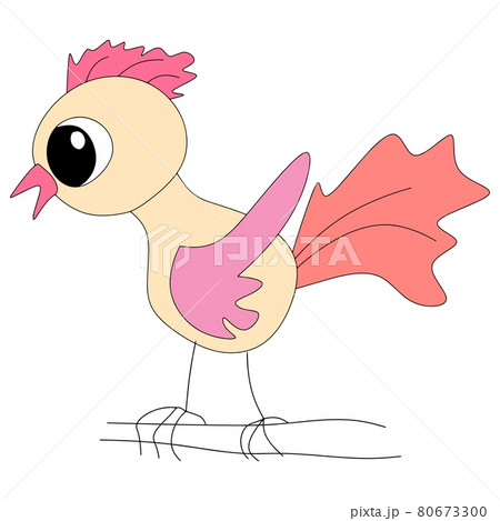 Young rooster on a white background. 80673300