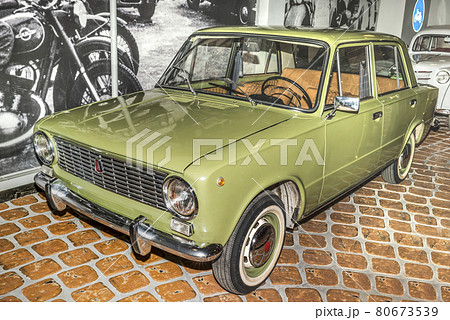 VAZ-2101 ("kopeck", release 1970-1988) is compact sedan car 80673539