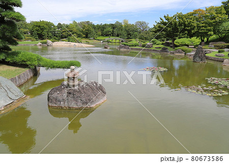 こしがや能楽堂 日本庭園 花田苑 の写真素材