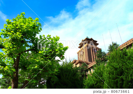 名古屋市、名古屋市役所本庁舎とその周辺の風景 名古屋市、名古屋市役所本庁舎とその周辺の風景 80673661