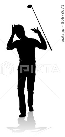 Golfer Golf Sports Person Silhouette 80673671