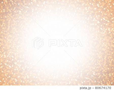 スパンコールが中央から放射状にキラキラ弾ける背景素材 淡いオレンジ 横 他色有りのイラスト素材