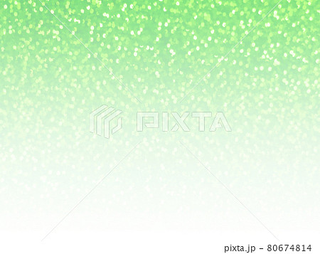 淡い黄緑色のスパンコールが上から下へキラキラ降り注ぐ背景素材 横 他色有り 80674814