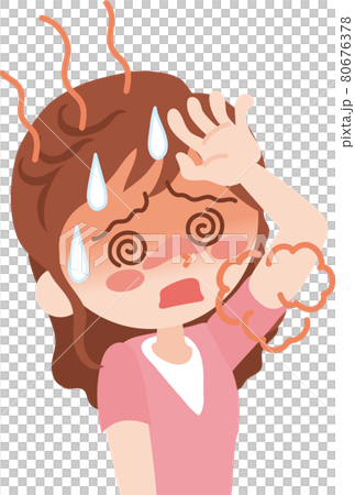 Heat stroke_female 80676378