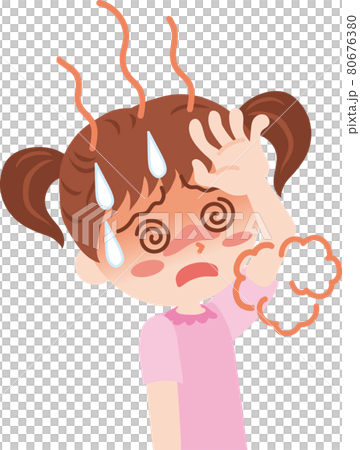 Heat stroke _ girl Heat stroke _ girl 80676380