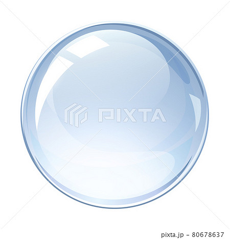 ガラス玉のイラスト素材 透明のビー玉のイラスト素材