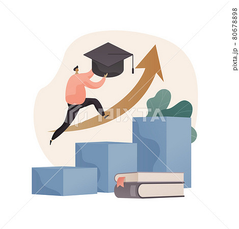 Educational trajectory abstract concept vector illustration. Educational trajectory abstract concept vector illustration. 80678898