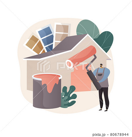Painter services abstract concept vector illustration. Painter services abstract concept vector illustration. 80678944
