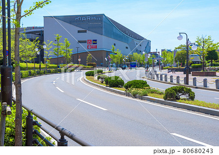 福岡市中央区地行浜方面の景色　九州医療センター前　MARK IS 福岡ももち横付近 80680243