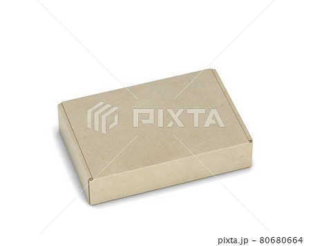 Blank tuck in flap packaging box mockup 80680664
