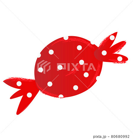 Halloween candy lollipop in red spotted wrapper. Vector illustration clipart Halloween candy lollipop in red spotted wrapper. Vector illustration clipart 80680992