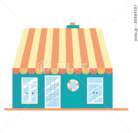 Isolated flat shop mall icon 80684507