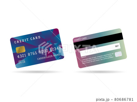 おしゃれなクレジットカードのイラスト素材 ベクターあり 透過png のイラスト素材
