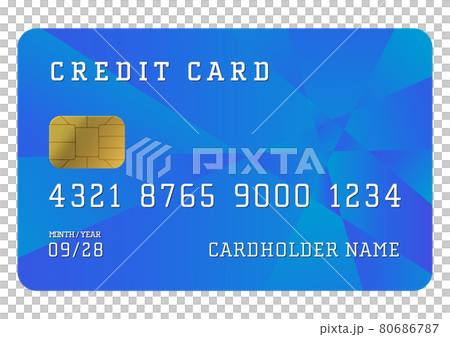 Fashionable credit card illustration material (with vector, transparent png) 80686787