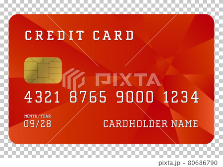 Fashionable credit card illustration material (with vector, transparent png) 80686790