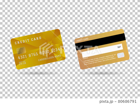 クレジットカードのイラスト素材(ベクターあり、透過png) 80686791