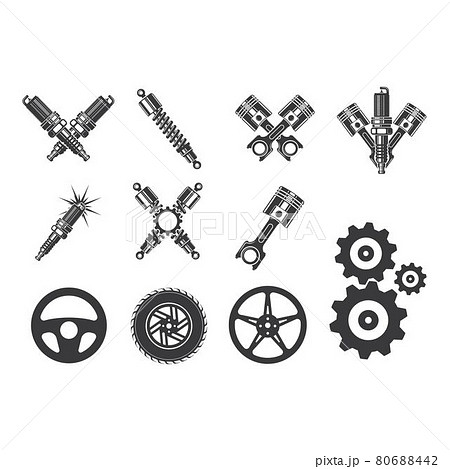 automotive spareparts vector icon illustration design 80688442