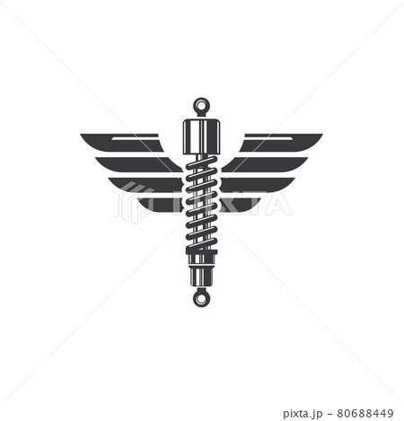 shock absorber wings  icon vector illustration design 80688449