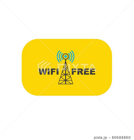 free wifi vector illustration icon 80688860
