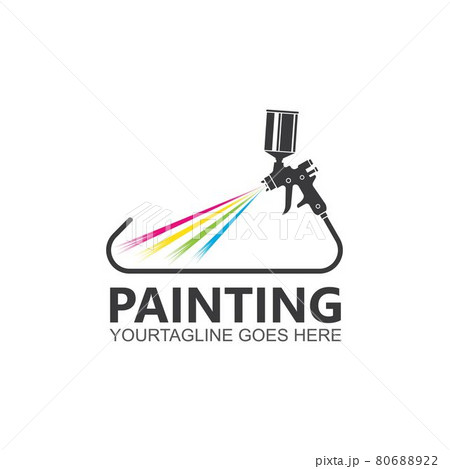 spraygun vector icon illustration design 80688922