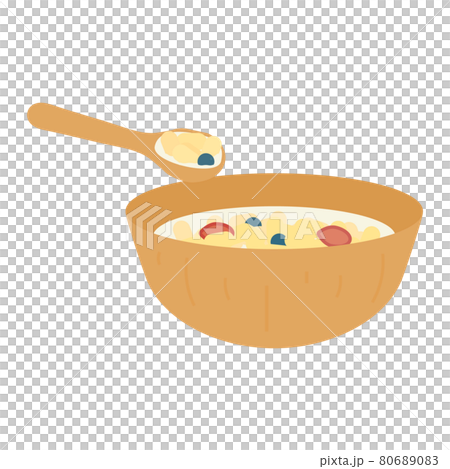 Simple and cute corn flakes illustration 80689083