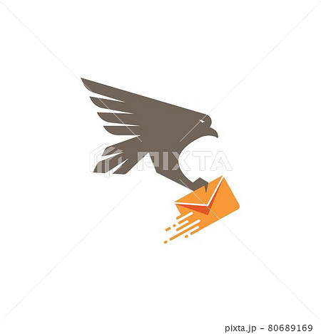 Falcon With Mail Vector Icon Illustration Designのイラスト素材 Falcon With Mail Vector Icon Illustration Designのイラスト素材