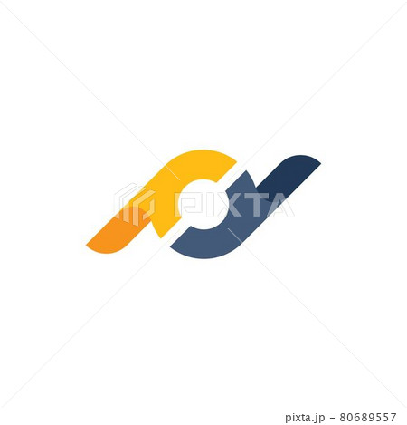 abstract dp letter icon illustration vector 80689557