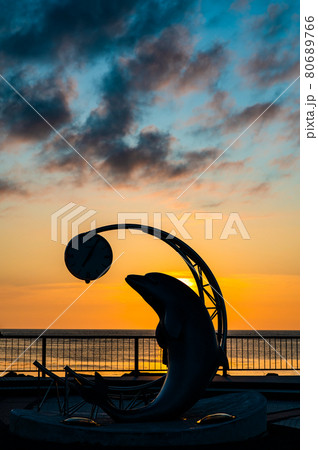 北海道稚内市 ノシャップ岬の夕日 北海道稚内市 ノシャップ岬の夕日 80689766