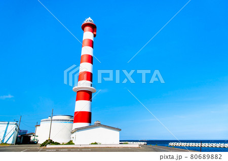 北海道稚内市　ノシャップ岬の稚内灯台 80689882