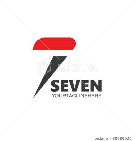 number seven icon vector illustration design 80689920