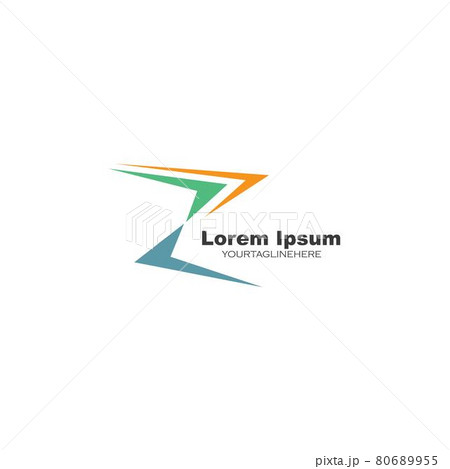 Arrow z letter icon vector illustration  Template 80689955