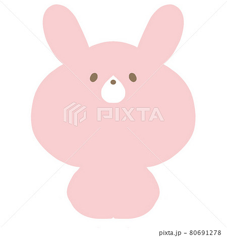 アイコンやワンポイント うさぎのイラスト素材