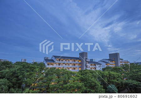 夜景 公団住宅 住宅街 住宅地 不動産 集合住居 夜 夜景 公団住宅 住宅街 住宅地 不動産 集合住居 夜 80691602