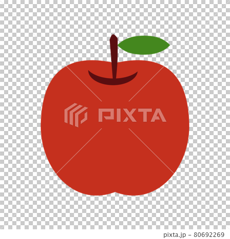 Simple apple - Stock Illustration [80692269] - PIXTA