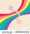 lgbt rainbow flag, symbol of masculinity and femininity 80694068