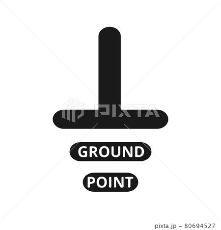 Ground icon, sign. Electrical symbol isolated on white background. ESD, EPA. Common ground point. Electrostatic protected area. Vector Illustration. EPS10. Ground icon, sign. Electrical symbol isolated on white background. ESD, EPA. Common ground point. Electrostatic protected area. Vector Illustration. EPS10. 80694527
