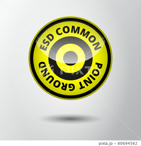 Ground icon, sign. Electrical symbol isolated. ESD, EPA. Common ground point. Electrostatic protected area. Vector Illustration. EPS10. Ground icon, sign. Electrical symbol isolated. ESD, EPA. Common ground point. Electrostatic protected area. Vector Illustration. EPS10. 80694562