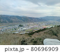 周匝茶臼山城跡から見た周匝の街並み　高解像度 80696909