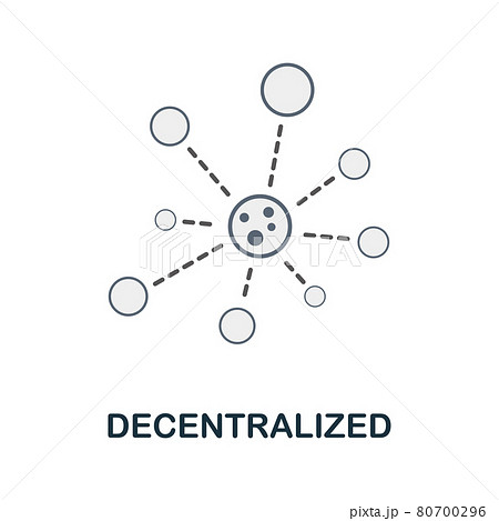 Decentralized flat icon. Colored sign from cryptocurrency collection. Creative Decentralized icon illustration for web design, infographics and more Decentralized flat icon. Colored sign from cryptocurrency collection. Creative Decentralized icon illustration for web design, infographics and more 80700296