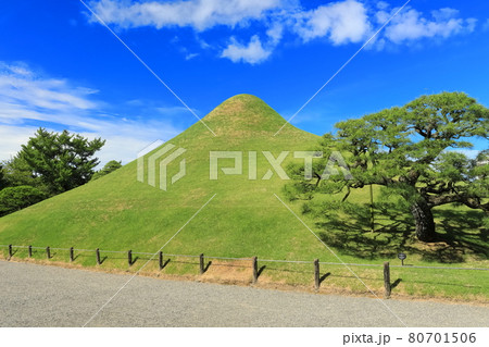 【熊本県】晴天下の水前寺成趣園（富士築山） 80701506