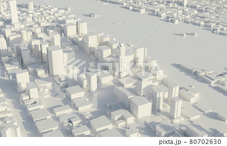 Skyscraper and metropolis city in monochrome. Architecture and Business city plan concept. Low polygon cityscape scene. Blueprint for mega project theme. Copy space. 3D illustration rendering Skyscraper and metropolis city in monochrome. Architecture and Business city plan concept. Low polygon cityscape scene. Blueprint for mega project theme. Copy space. 3D illustration rendering 80702630
