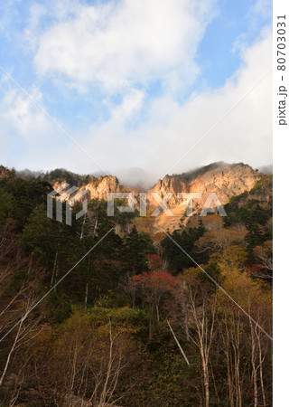 日光白根山登山、金精峠コース、紅葉、栃木県 日光白根山登山、金精峠コース、紅葉、栃木県 80703031