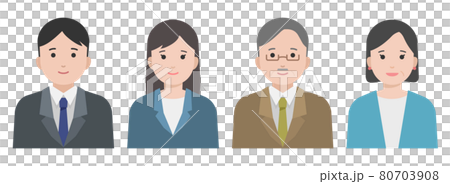 老若男女のビジネスパーソンのイラストのイラスト素材 老若男女のビジネスパーソンのイラストのイラスト素材