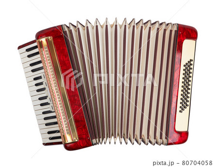 Retro accordion isolatedの写真素材 [80704058] - PIXTA