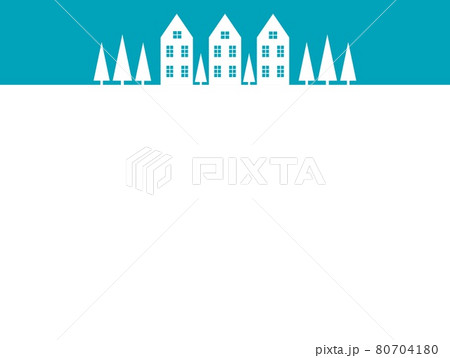 街並み　冬イメージ　 80704180