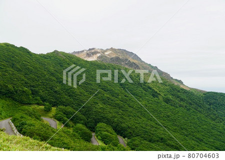 海峡展望台から恵山を見て 海峡展望台から恵山を見て 80704603