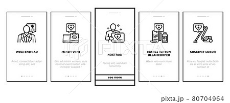 Homecare Services Onboarding Icons Set Vector 80704964